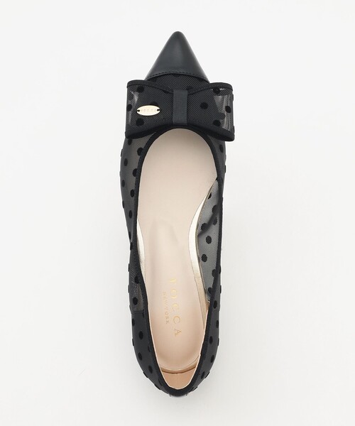 トッカ パンプス TOCCA（トッカ） パンプス RIBBON BALLET RAINPUMPS バレエ レイン