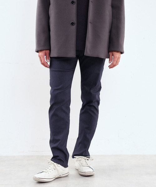 MEN'S MELROSE パンツ ハイパーストレッチ裏起毛スリムテーパード5