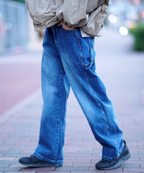 ※syrml※Saint Laurent MILES デニム　パンツ　24 THE MILES ジーンズ ワイド イージー デニム ペインター パンツ