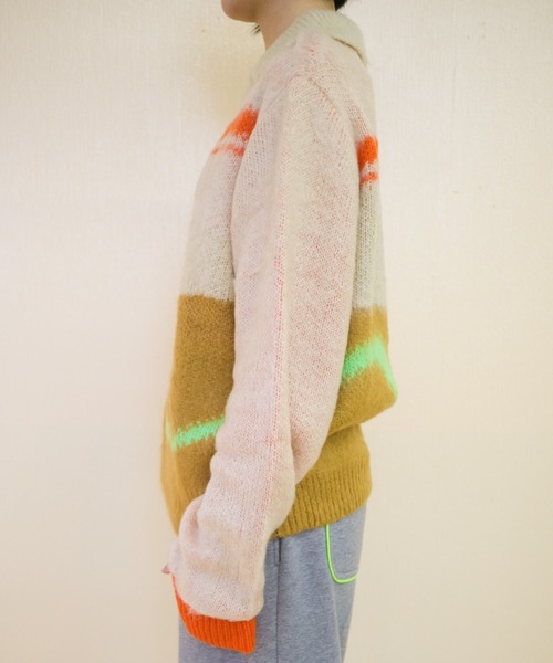 PAMM（パム） ニット セーター 気狂いのハーフジップニット レディース