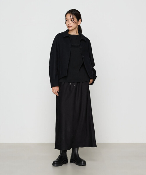 ギャバジン K．T（Gabardine K．T）/スエード調ジャージ スエードセミタイトスカート Gabardine K.T（ギャバジンK.T） スカート スエード調ジャージ