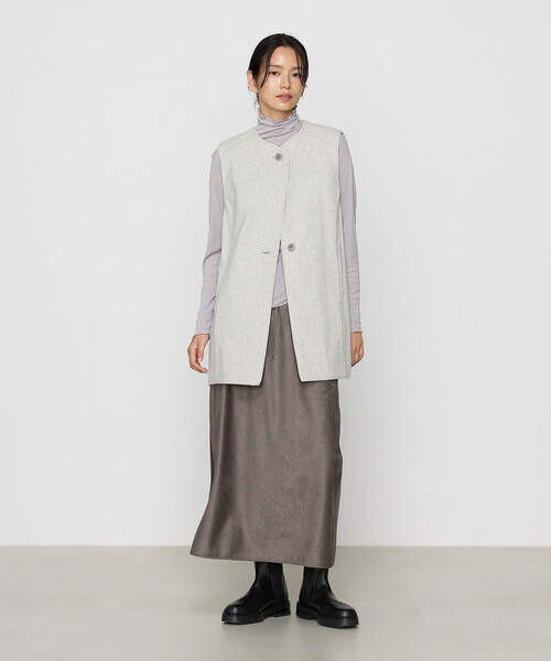 Gabardine K.T（ギャバジンK.T） スカート スエード調ジャージ