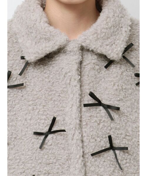 CALNAMUR ブルゾン アウター MANY RIBBON LOOP FUR BLOUSON