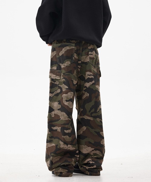 Ressaca（レサーカ） カーゴパンツ ワイドシルエットカモフラージュ柄
