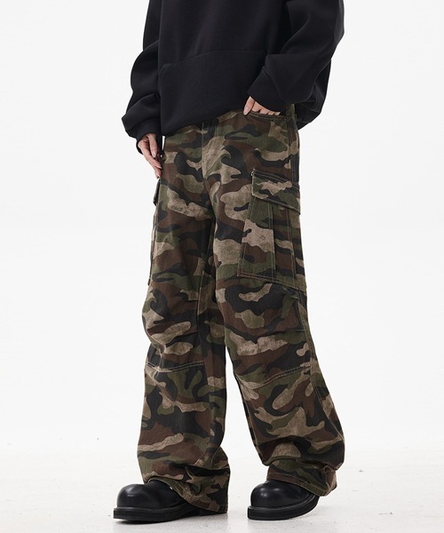 Ressaca（レサーカ） カーゴパンツ ワイドシルエットカモフラージュ柄