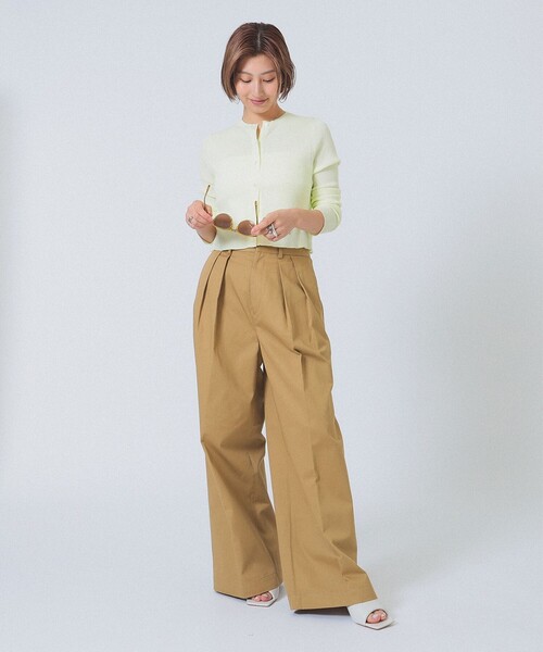 Demi-Luxe カーディガン Demi-Luxe BEAMS｜【7/25再値下げ】18G リブ クルーネック