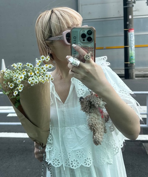 Alley Tokyo ワンピース 半袖 レースどっさり半袖ワンピース