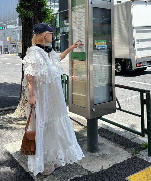Alley Tokyo ワンピース レースどっさり半袖ワンピース