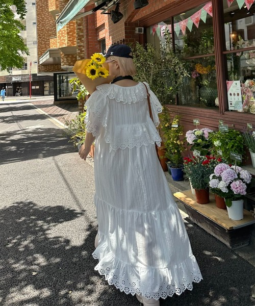 Alley Tokyo ワンピース レースどっさり半袖ワンピース
