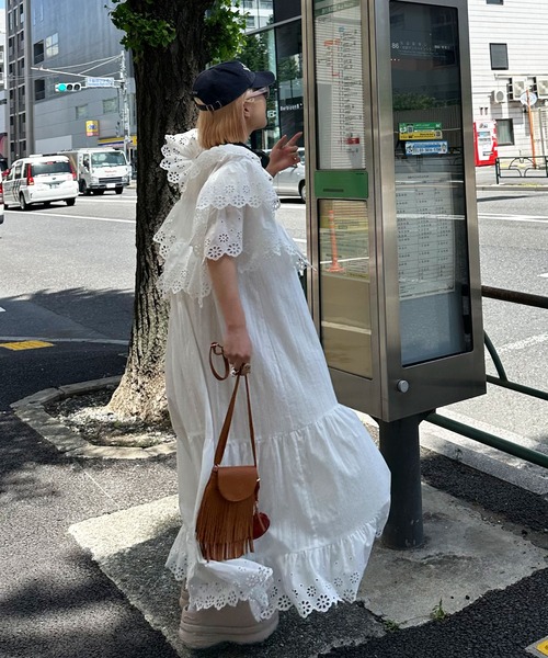 Alley Tokyo ワンピース レースどっさり半袖ワンピース