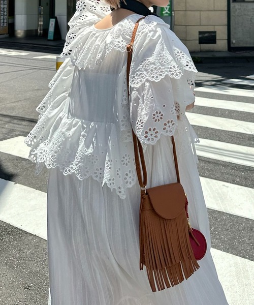 Alley Tokyo ワンピース レースどっさり半袖ワンピース