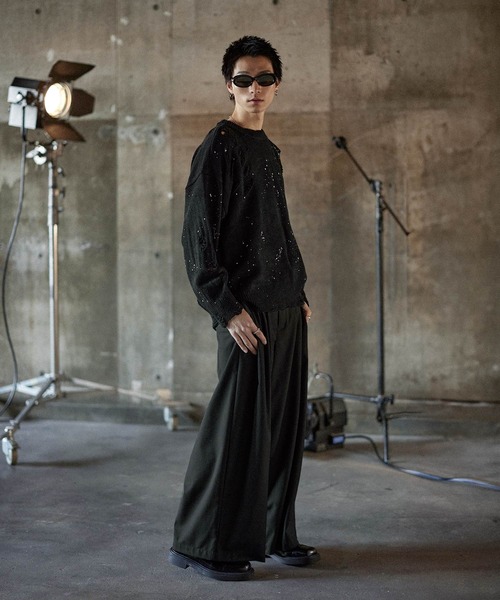 TheSoloIst 16AW ダメージ加工ニット TheSoloIst 16AW ダメージ加工ニット