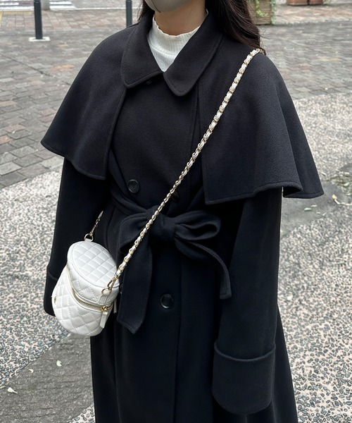 [JUNOAH] пальто с отложным воротником MEDIUM мокка женский 