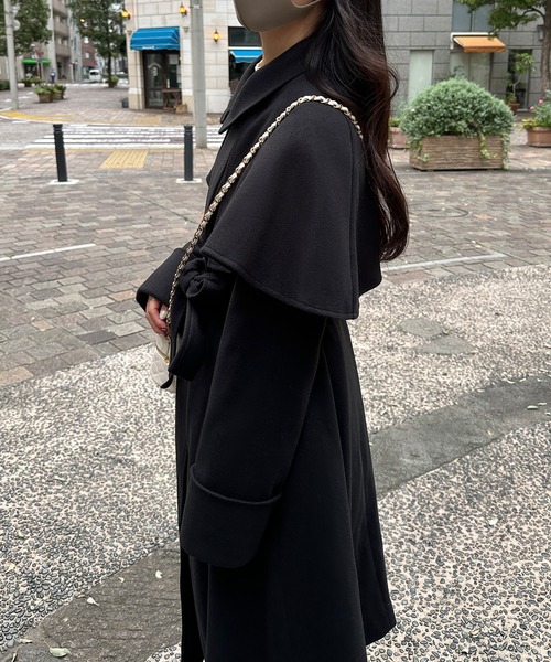 [JUNOAH] пальто с отложным воротником MEDIUM мокка женский 