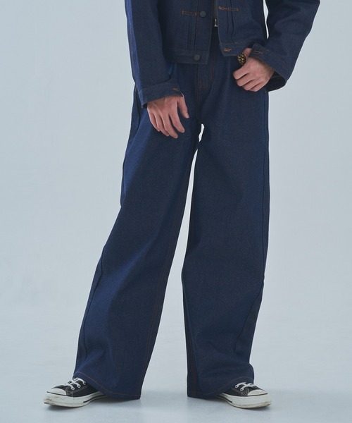 Noen（ノエン） ジーンズ シンチバックバギージーンズ「セットアップ