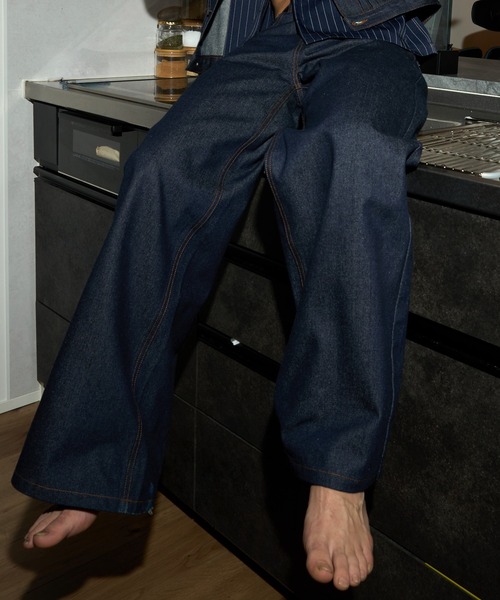 Noen（ノエン） ジーンズ シンチバックバギージーンズ「セットアップ