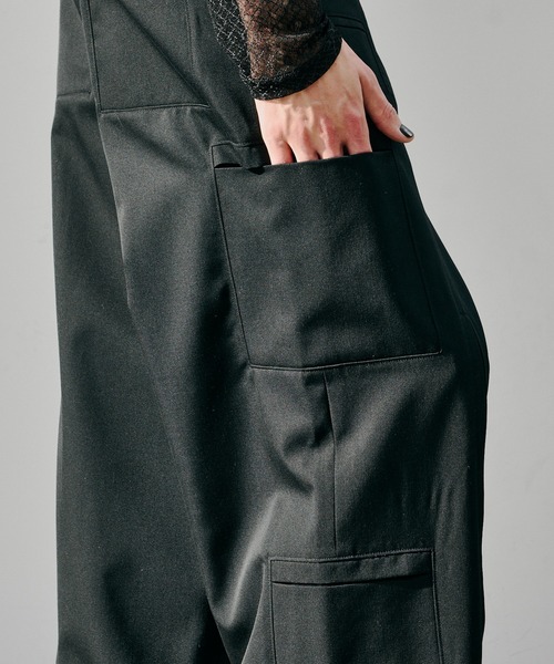 ワイドパンツ カーゴパンツ 入学式 卒業式 AIVER Atelier Made　高密度ギャバフライトパンツ メンズ レディースの画像