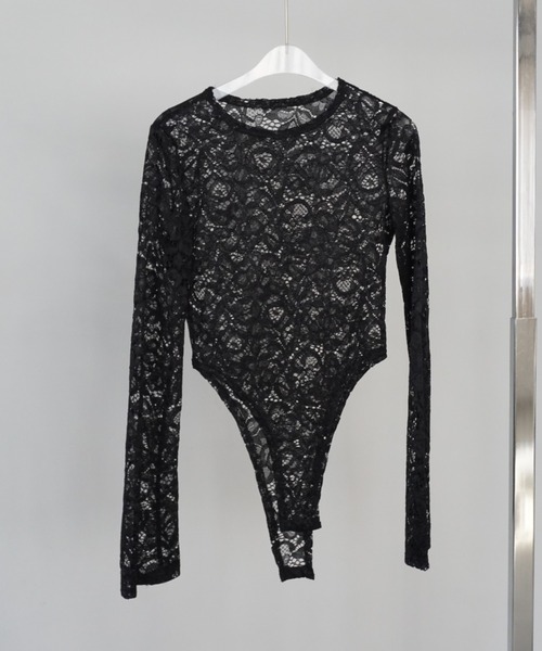 chuclla（チュクラ） 総レース フレアスリーブボディスーツ chw25s032