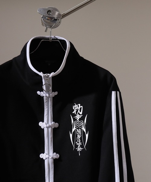 ジップトレーナー BIKE STAR トレーナー スウェット China button full zip