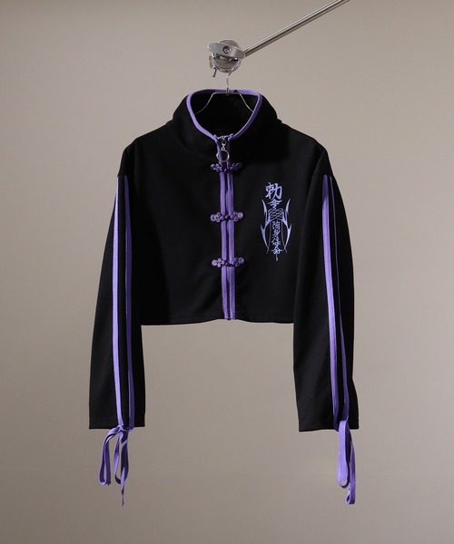 BIKE STAR トレーナー スウェット China button full zip