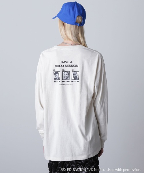 tシャツ Netflix Series ‘SEX EDUCATION’ × ROSE BUD/PHOTO BACK PRINT TEE レディース