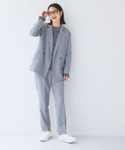 スラックス パンツ 「洗える」サマ美え 冷感麻...の詳細画像5