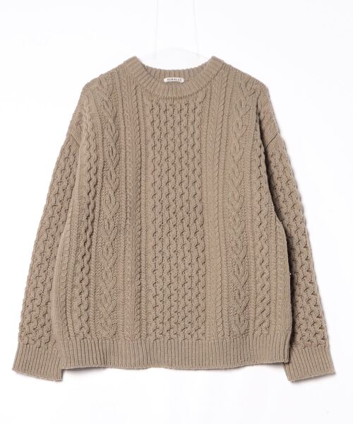 AURALEE（オーラリー） 長袖ニット 4 ベージュ メンズ : ZOZOTOWN