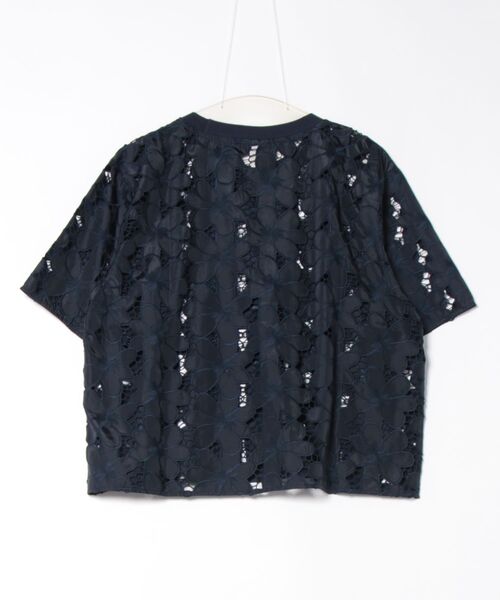 tシャツ BAUM UND PFERDGARTEN / MANUELA Flower Lace(フラワーレースハーフスリーブブラウス 24012) レ BAUM UND PFERDGARTEN tシャツ / MANUELA Flower Lace(フラワー