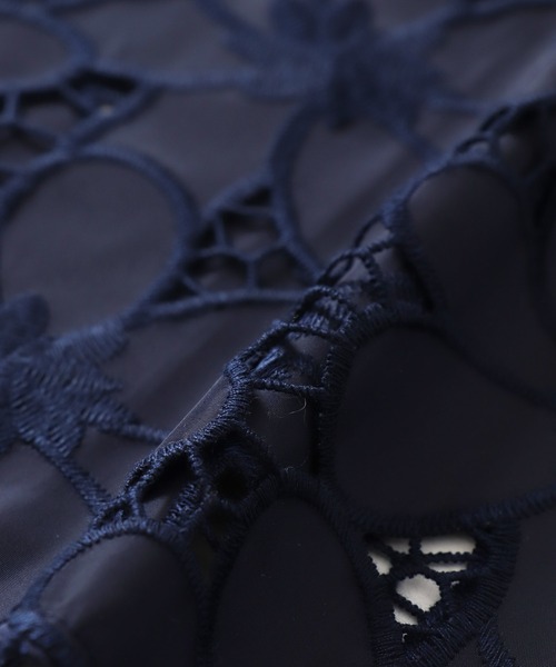tシャツ BAUM UND PFERDGARTEN / MANUELA Flower Lace(フラワーレースハーフスリーブブラウス 24012) レ BAUM UND PFERDGARTEN tシャツ / MANUELA Flower Lace(フラワー