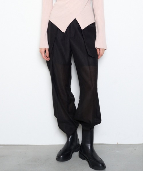 Muel Chic（ミュエルシック） パンツ Sint sheer pants シントシアー