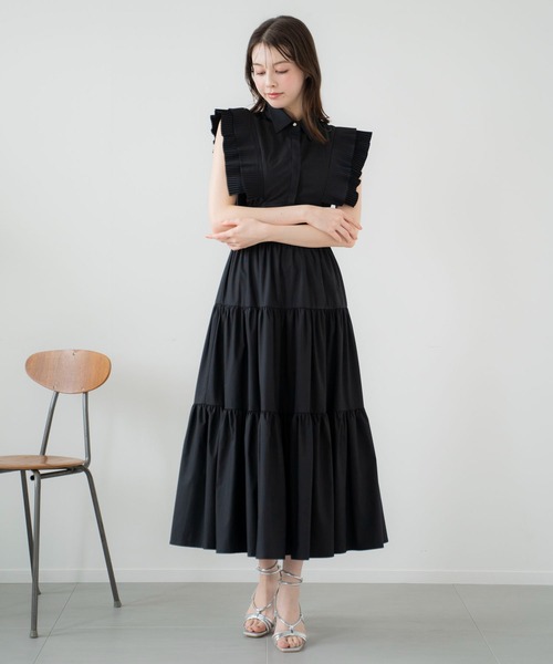 Noela ティアードワンピース チャコールグレー Sサイズ 未使用品 Noela ティアードワンピース チャコールグレー Sサイズ 未使用品