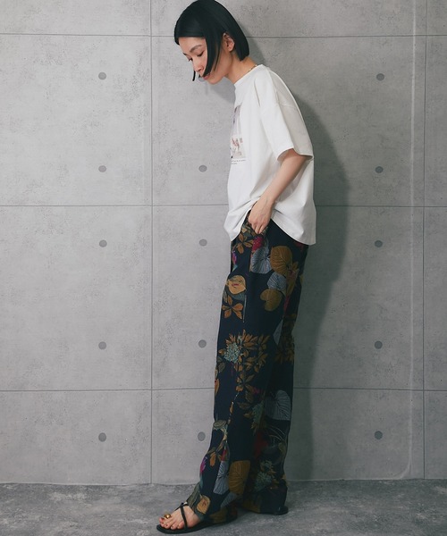 レディース　古着　花柄　スカートパンツ antiqua パンツ 花柄パンツ レディース : ZOZOTOWN Yahoo!店
