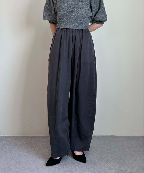 Drawer】25商品美品RESORT1 ツイルドロストパンツ 36 ネイビー Drawer  