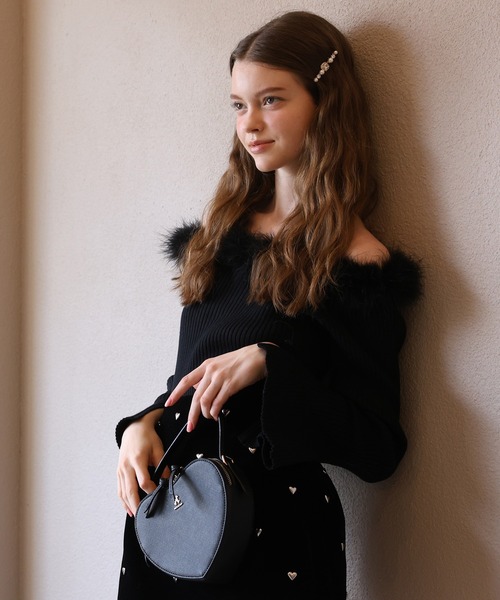 「Seemi. byNICECLAUP」 長袖ニット FREE ブラック レディース_画像3