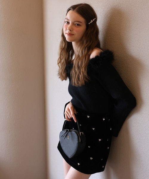 「Seemi. byNICECLAUP」 長袖ニット FREE ブラック レディース_画像5