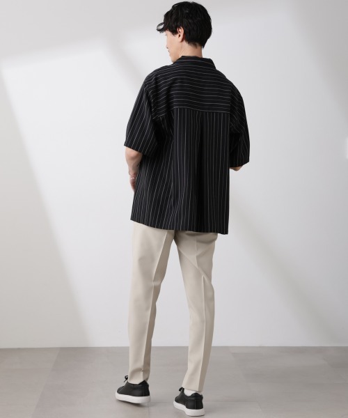 NANO universe（ナノ・ユニバース） シャツ リネンブレンドピン