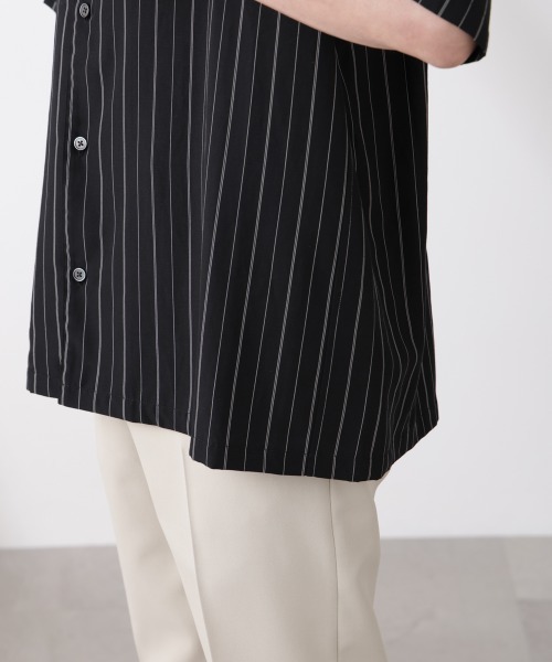 NANO universe（ナノ・ユニバース） シャツ リネンブレンドピン