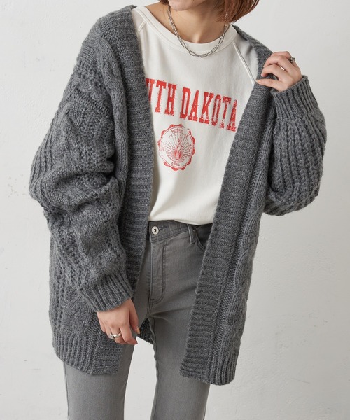 「CIAOPANIC TYPY」 ニットカーディガン ONE SIZE ブルー レディース_画像3