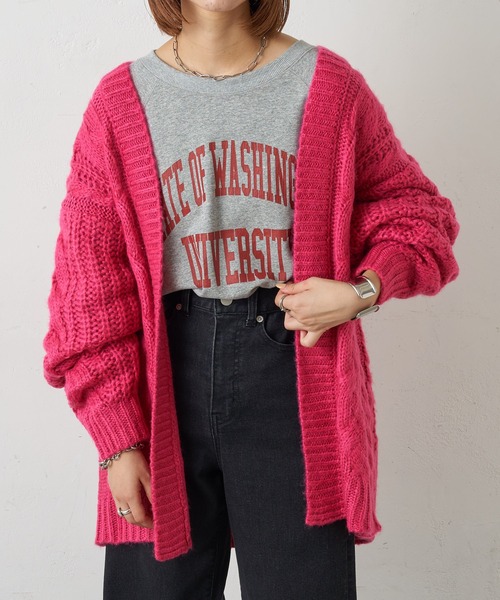 「CIAOPANIC TYPY」 ニットカーディガン ONE SIZE ブルー レディース_画像5