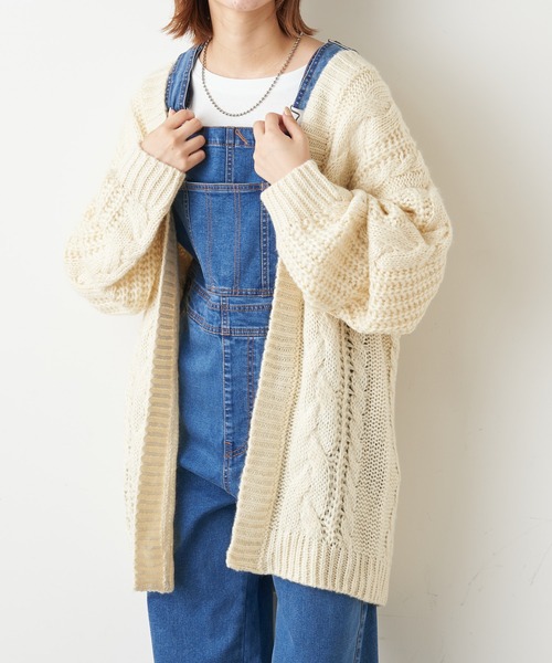 「CIAOPANIC TYPY」 ニットカーディガン ONE SIZE ブルー レディース_画像8