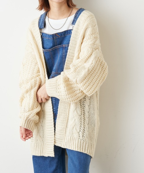 「CIAOPANIC TYPY」 ニットカーディガン ONE SIZE ブルー レディース_画像9