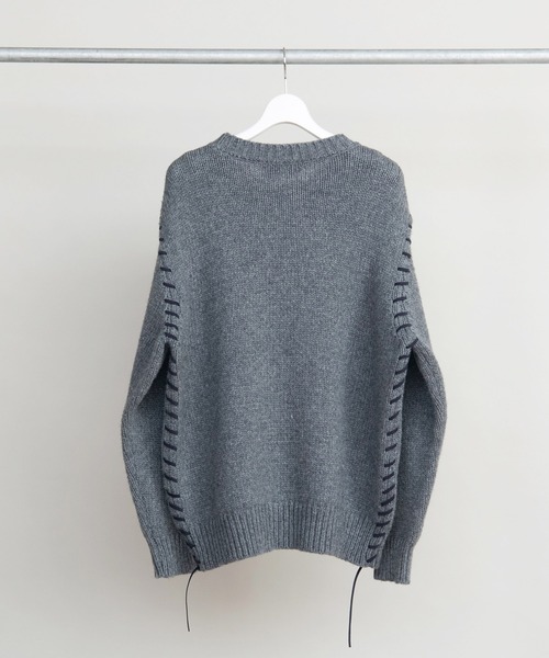 「DISCOVERED」 長袖ニット 3 ブラック メンズ_画像5