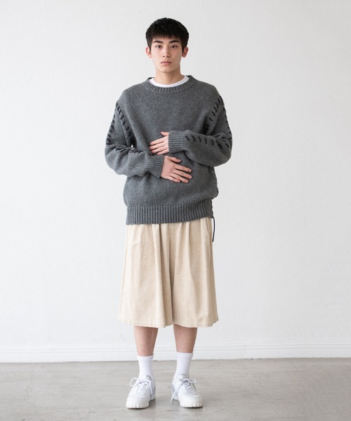 「DISCOVERED」 長袖ニット 3 ブラック メンズ_画像6