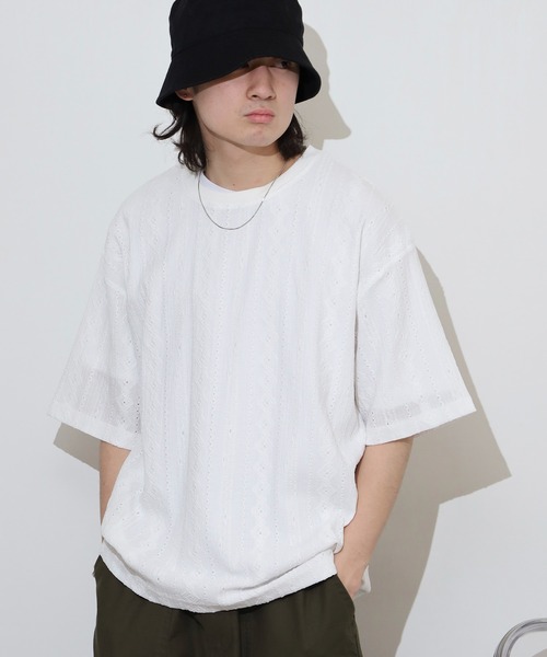 ATELANE（アテレーン） スマホショルダー tシャツ 総柄 ネイティブ