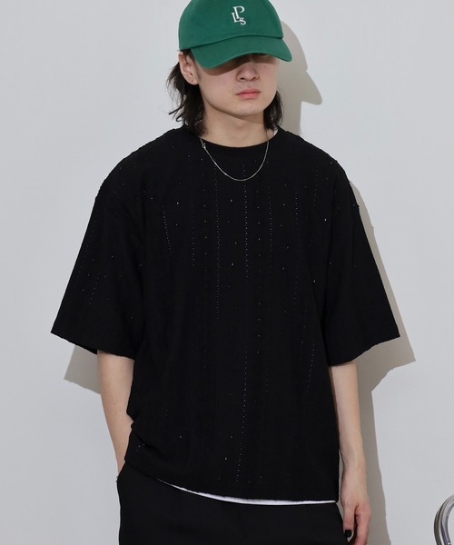ATELANE（アテレーン） スマホショルダー tシャツ 総柄 ネイティブ