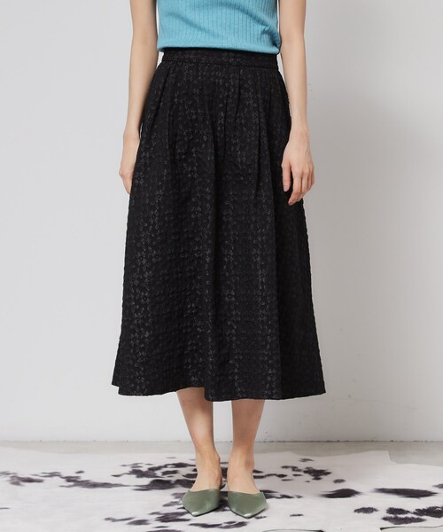 SunaUna（スーナウーナ） スカート 「花柄ジャカード／ふんわり