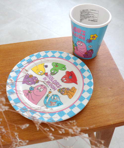 【新品未使用】希少品 バーバパパ　メラミンプレート 4枚 2015年製 食器 「BARBAPAPA/バーバパパ」MELAMINE PLATE S/メラミン