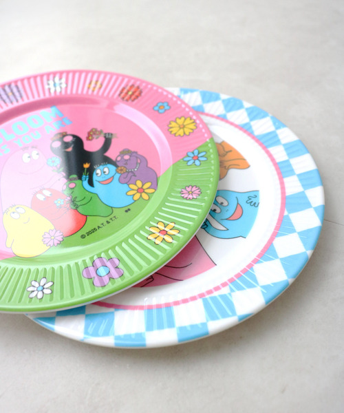 【新品未使用】希少品 バーバパパ　メラミンプレート 4枚 2015年製 食器 「BARBAPAPA/バーバパパ」MELAMINE PLATE S/メラミン