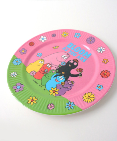 【新品未使用】希少品 バーバパパ　メラミンプレート 4枚 2015年製 新品未使用】希少品 バーバパパ メラミンプレート 4枚 2015年製