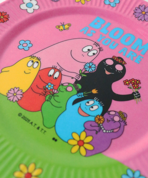 【新品未使用】希少品 バーバパパ　メラミンプレート 4枚 2015年製 食器 「BARBAPAPA/バーバパパ」MELAMINE PLATE S/メラミン